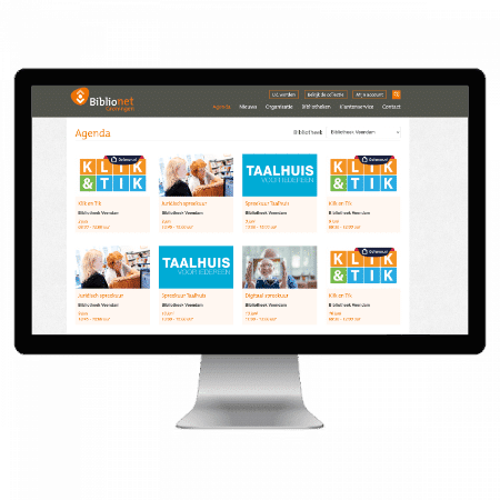 agenda overzicht op computerscherm
